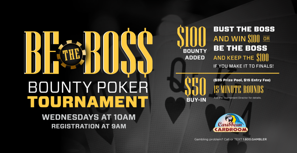 Caribbean Cardroom Poker | Be the Boss