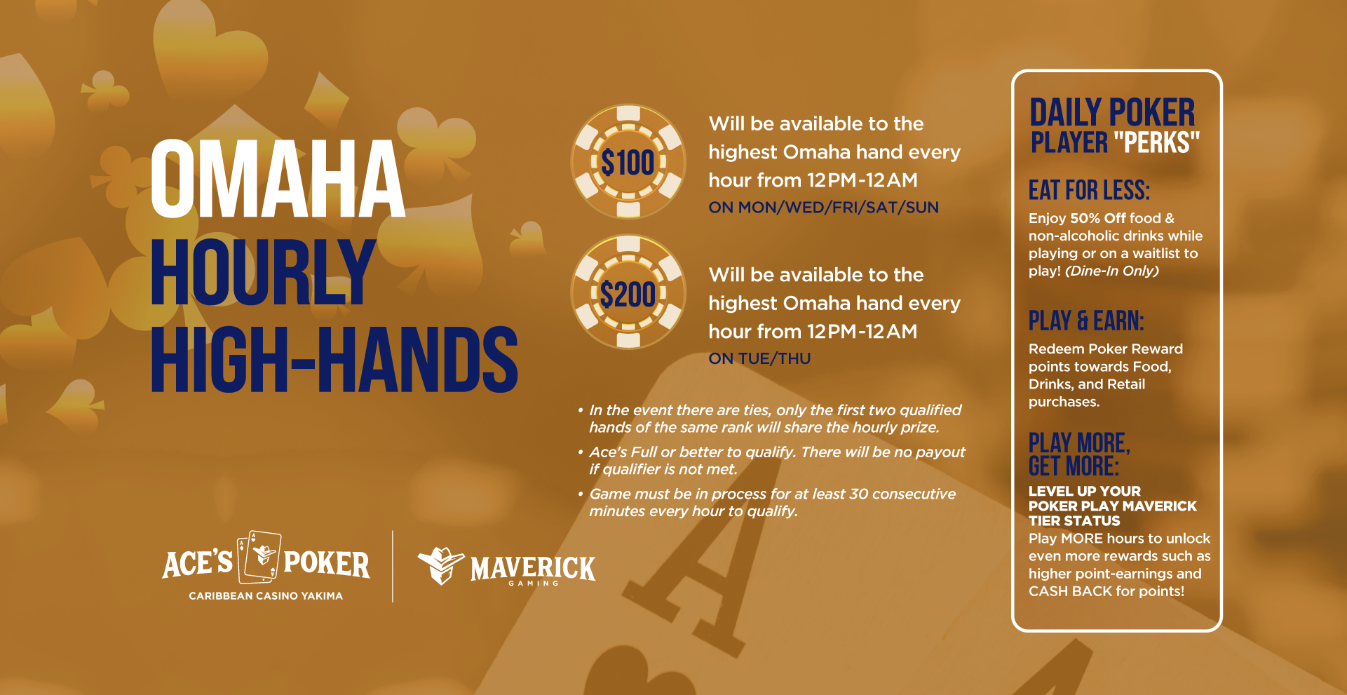 Ace's Poker Yakima Washington | Omaha High Hands