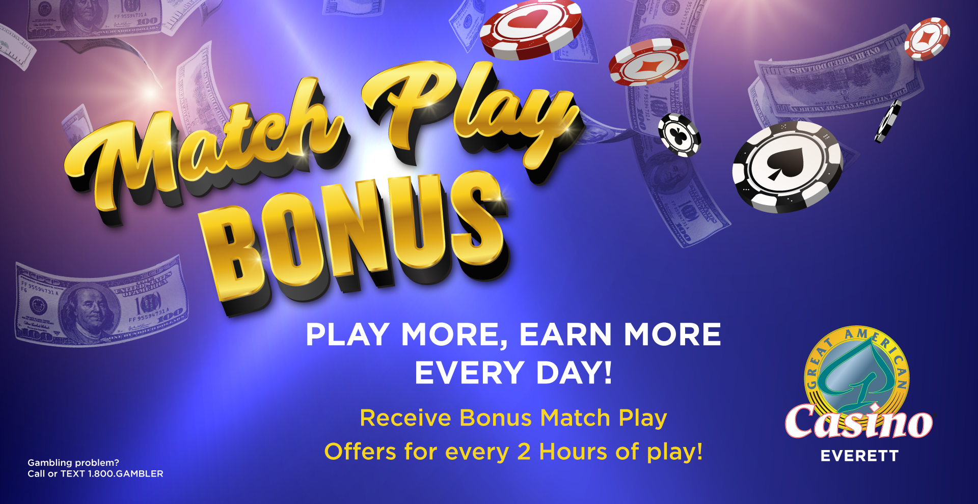 Great American Casino Everett | Match Play Bonus