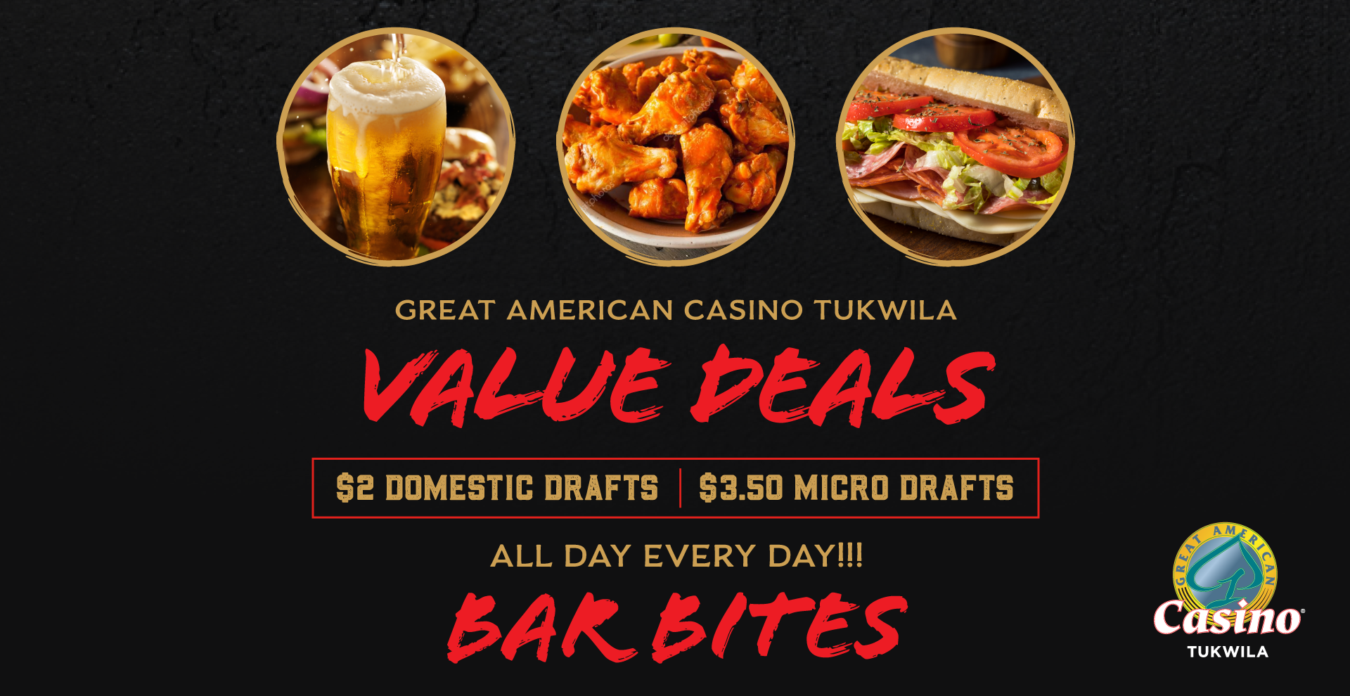 Great American Casino Tukwila | Value Deals