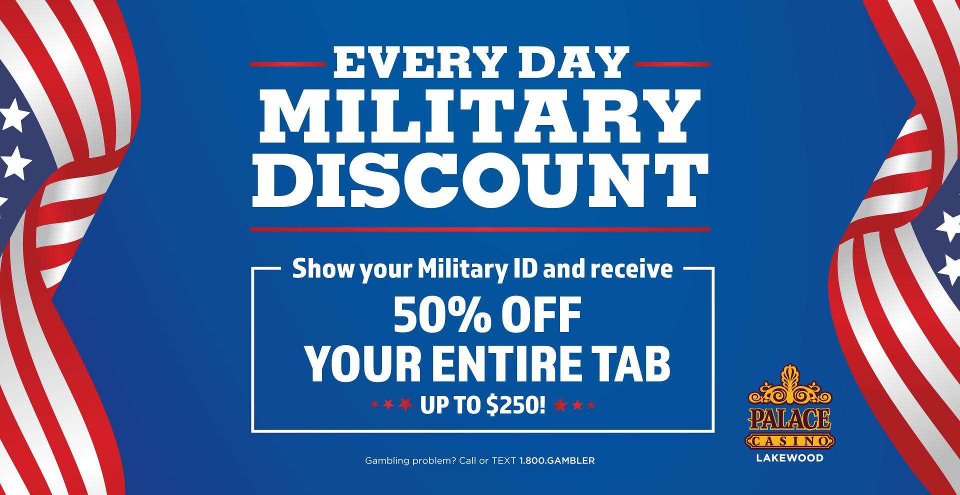 Palace Casino Lakewood | Military Discount