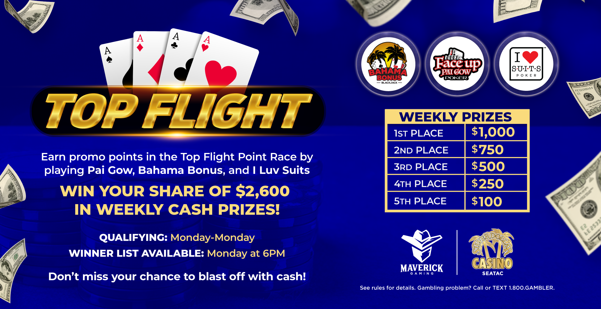 Silver Dollar Casino Seatac | Top Flight Points Race