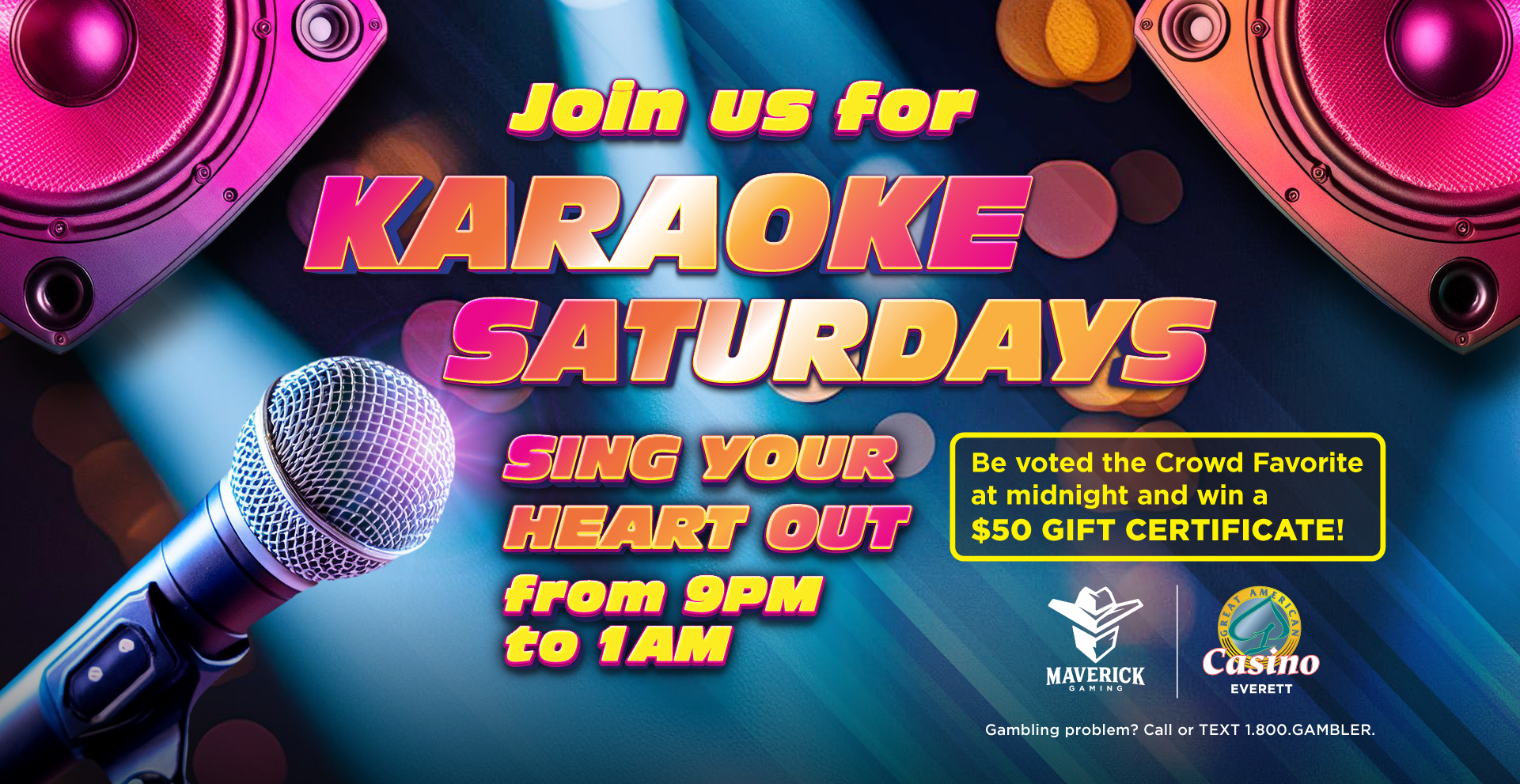 Great American Casino Everett | Karaoke Saturdays